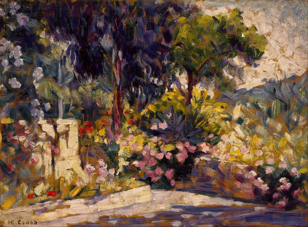Den blomstrete terrassen av Henri-Edmond Cross