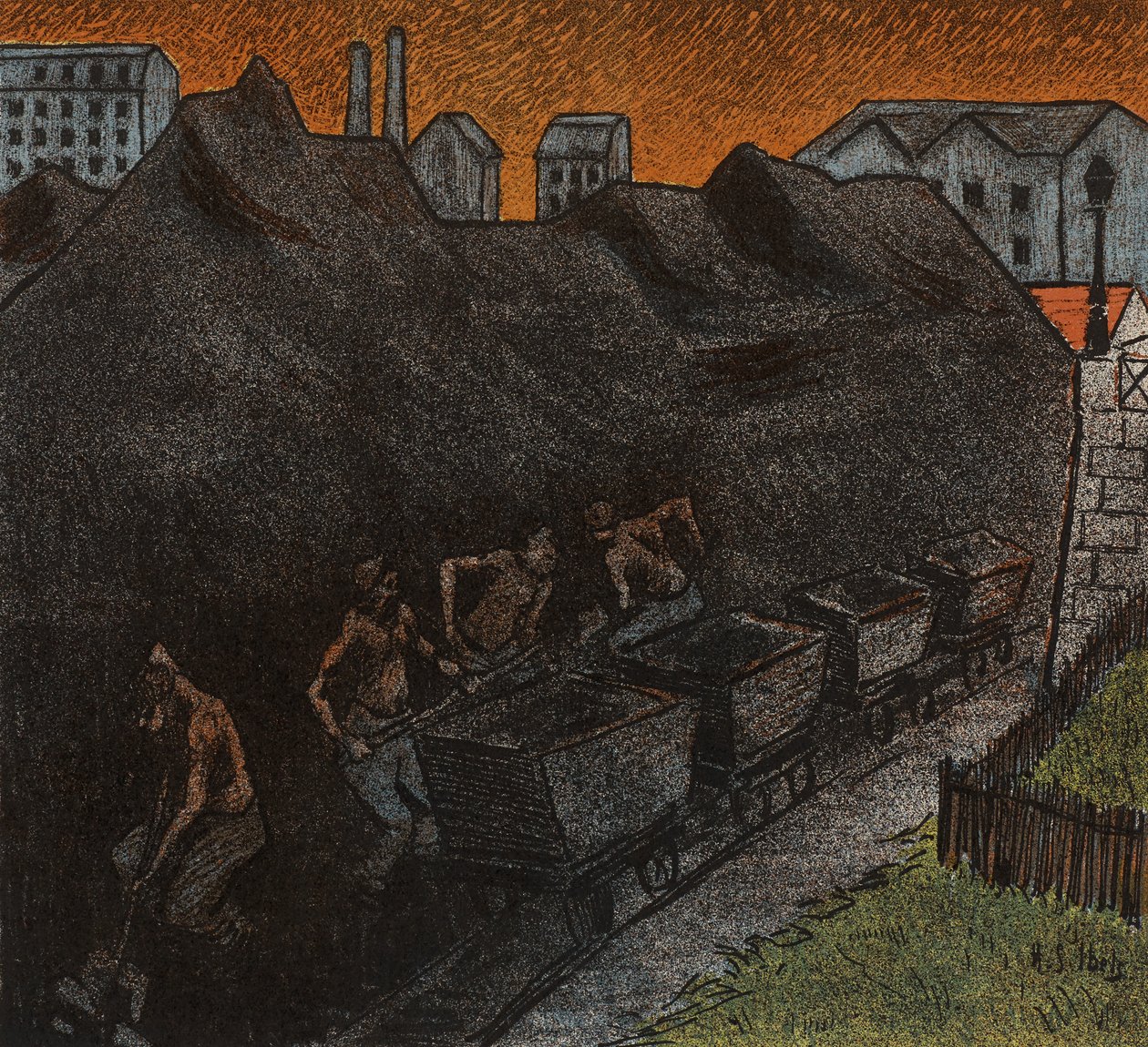 Det frie teater: Les Tisserands, 1892 av Henri Gabriel Ibels