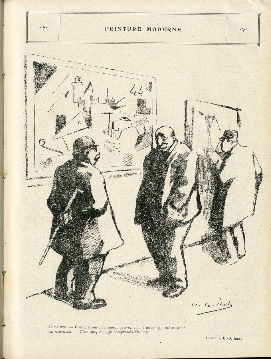 Illustrasjon av HG Ibels (1867-1936) i Le Rire, 04/02/22 - Moderne maleri - Kunst, antisemittisme, avantgarde - jødisk av Henri Gabriel Ibels
