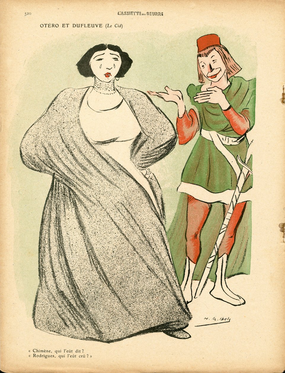L'Plate au beurre, nummer 501, satirisk i farger av Henri Gabriel Ibels
