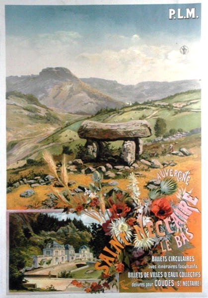 Plakatreklame Saint Nectaire le bas, Auvergne (farge litho) av Henri Garnier Tanconville