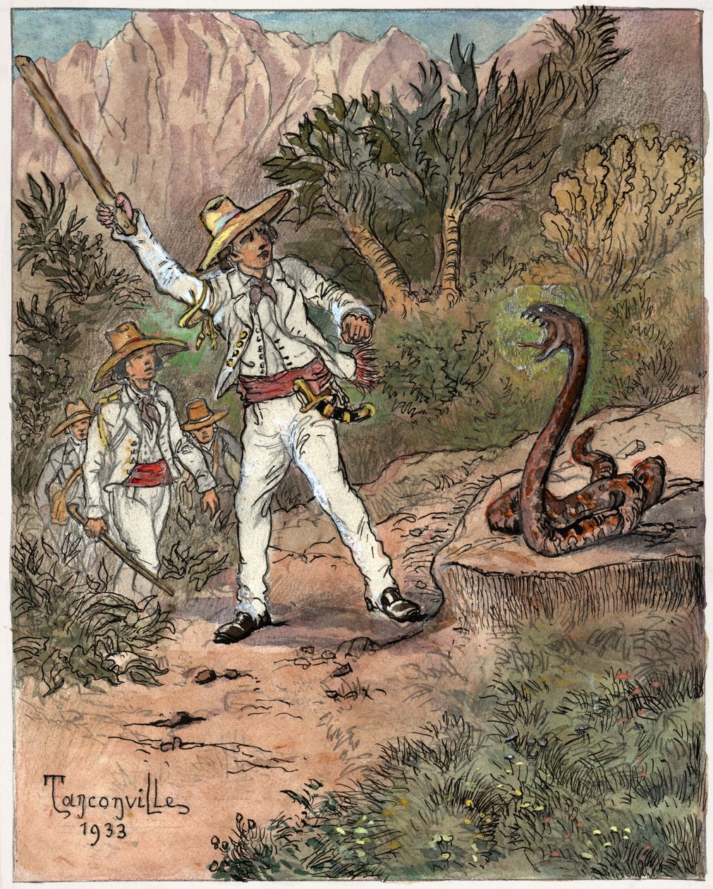 Slangeangrep av Henri Garnier Tanconville