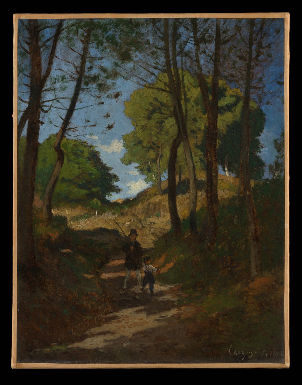Edelgran i Les Trembleaux, nær Marlotte av Henri-Joseph Harpignies