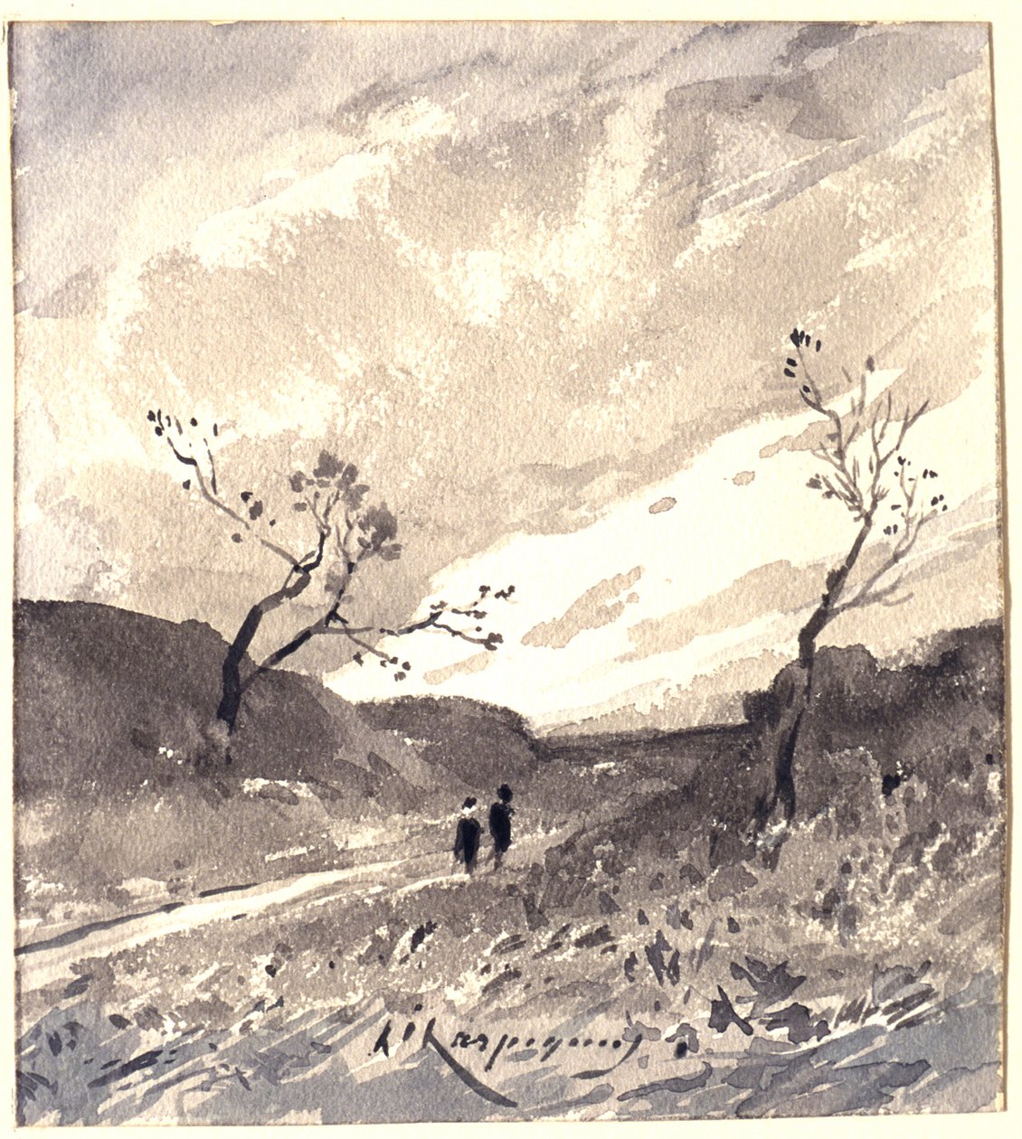Landskap i Landes av Henri-Joseph Harpignies