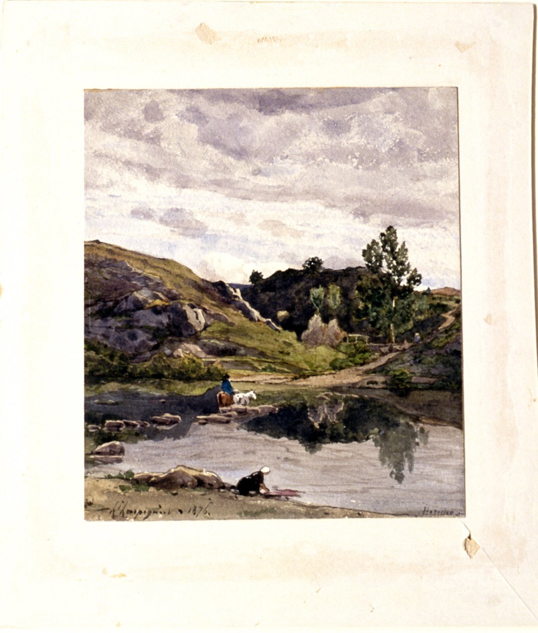 Elvelandskap av Henri-Joseph Harpignies