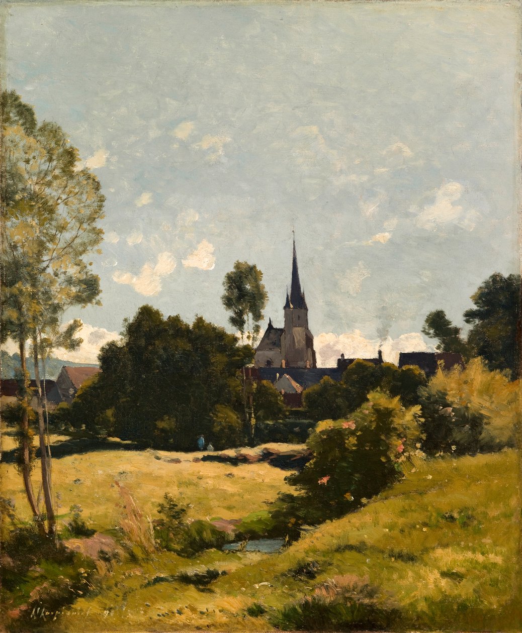 Landsbykirken av Henri-Joseph Harpignies