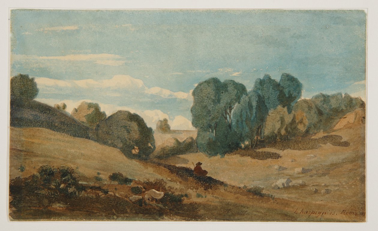 Utsikt nær Roma av Henri-Joseph Harpignies