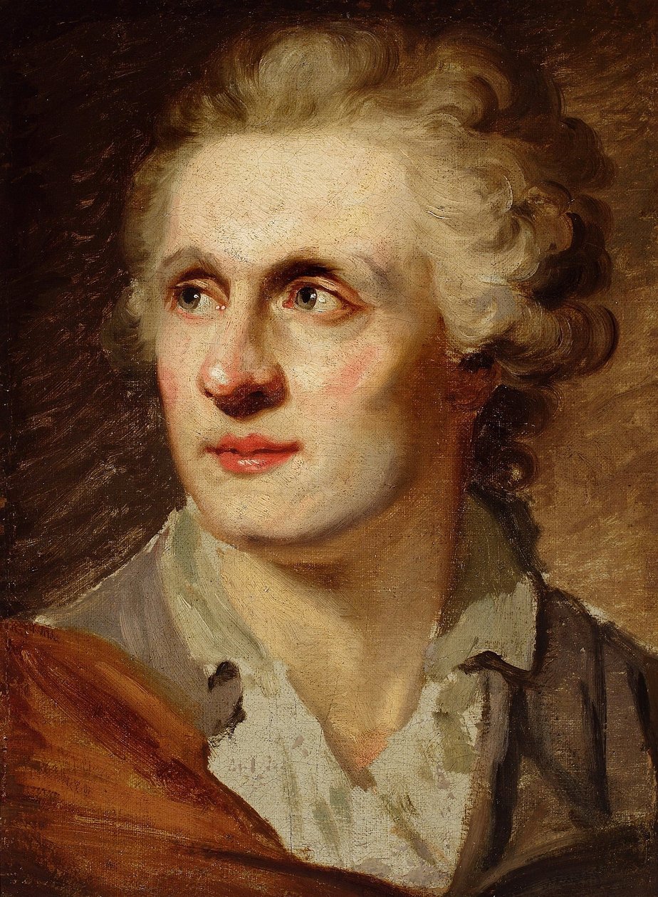 Portrett av en mann. av Henri-Pierre Danloux