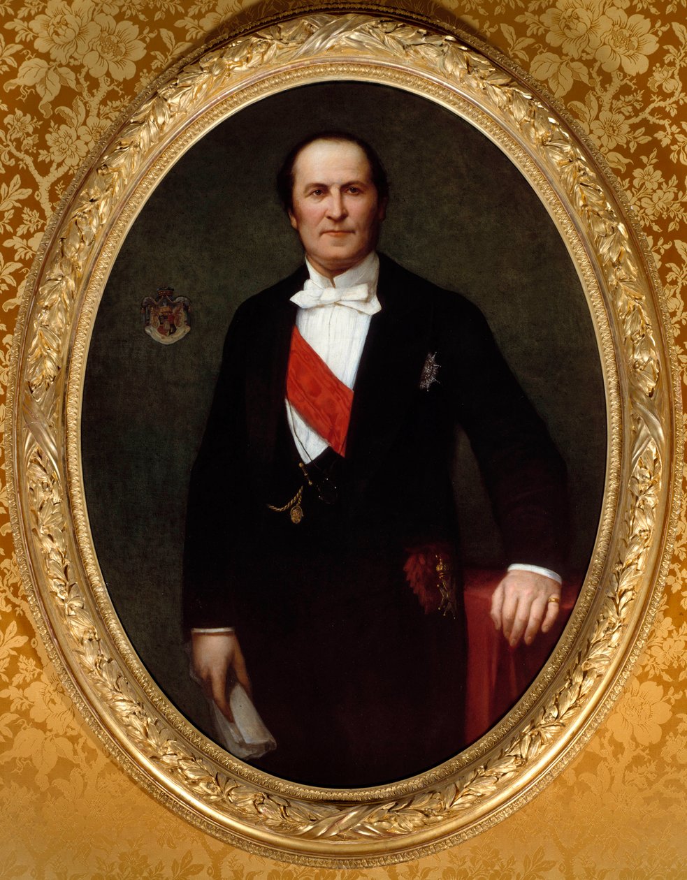 Portrett av baron Eugene-Georges Haussmann, Prefet av Paris (1809-1891)» Han var opphavet til de store renoveringsarbeidene til byen Paris under det andre imperiet. Maleri av Henri Lehmann (Karl Ernest (Ernst) Rudolf Heinrich Salem dit) (1814-1882) av Henri Lehmann