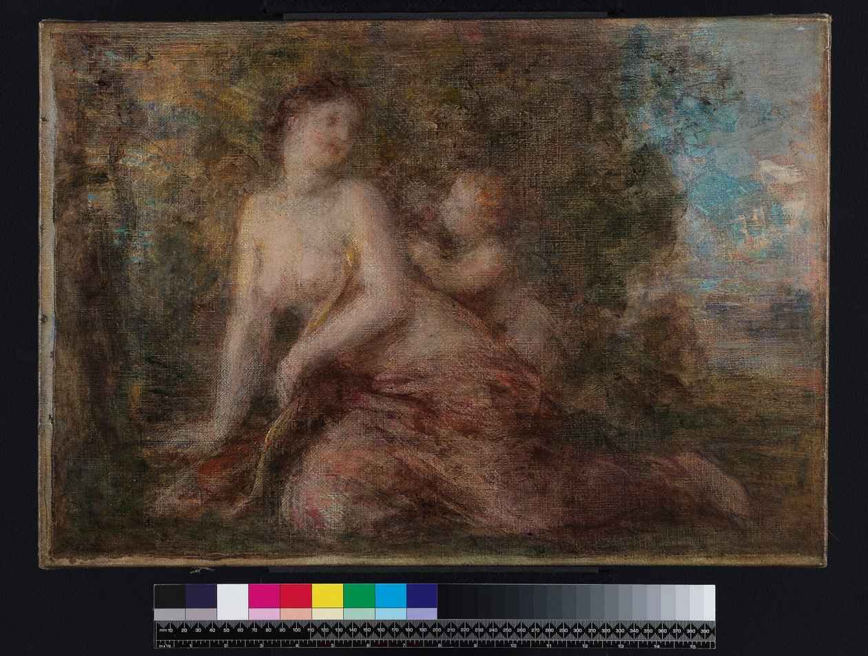 Venus og Amor, før 1904 (olje på lerret) av Henri (attr. to) Fantin Latour