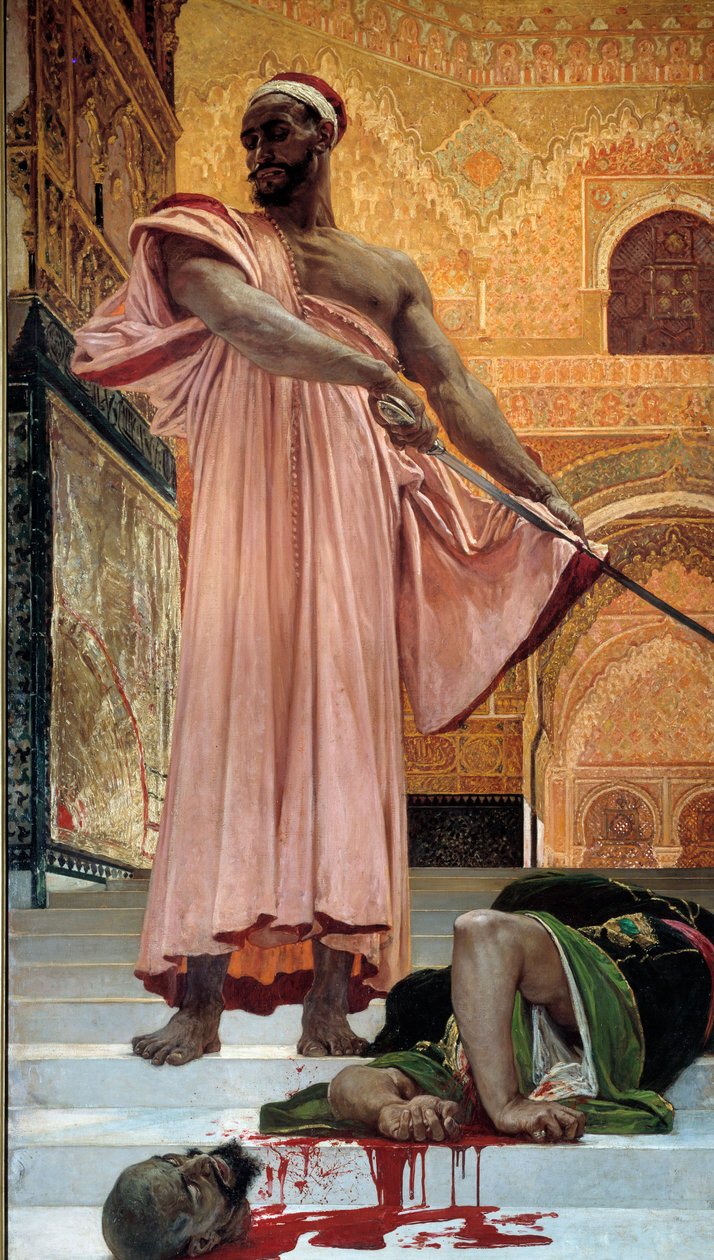 Henrettelse uten rettssak under de mauriske kongene. Bøddelen skjærer hodet til den skyldige. Maleri av Henri Regnault (1843-1871) 1870 søn. 3,02x1,46 m Paris, musee d'Orsay av Henri Alexandre Georges Regnault