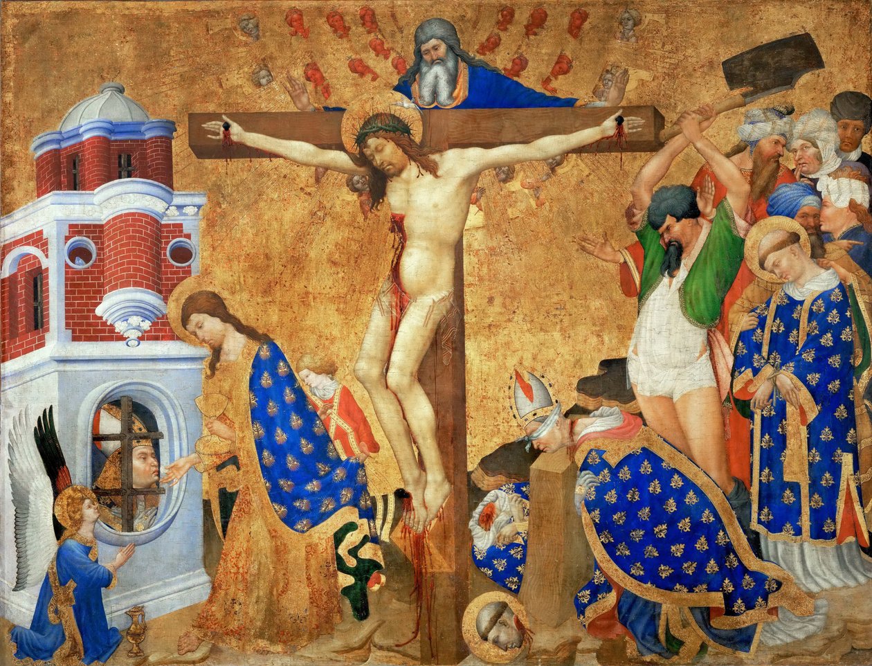Den siste nattverden og martyrdommen til Saint Denis, 1415-1416 av Henri Bellechose