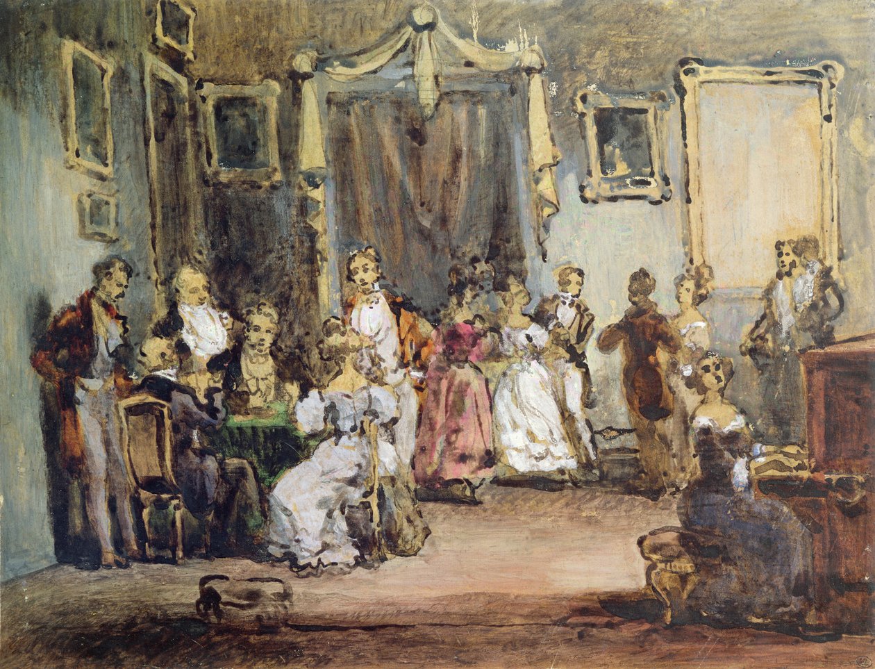 En kveld i huset til Madame X av Henri Bonaventure Monnier