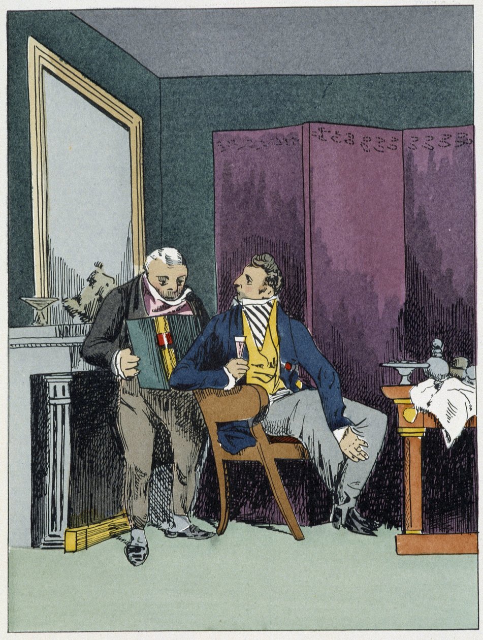 Avdelingsleder - i "" Administrativ moral" av Henri Monnier av Henri Bonaventure Monnier