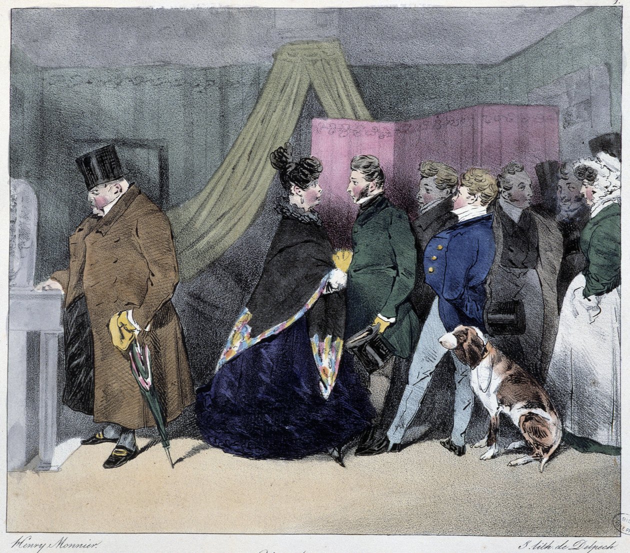 Indiskresjon - i "" parisiske skisser"" av Henri Monnier, red. Delpech, Paris av Henri Bonaventure Monnier