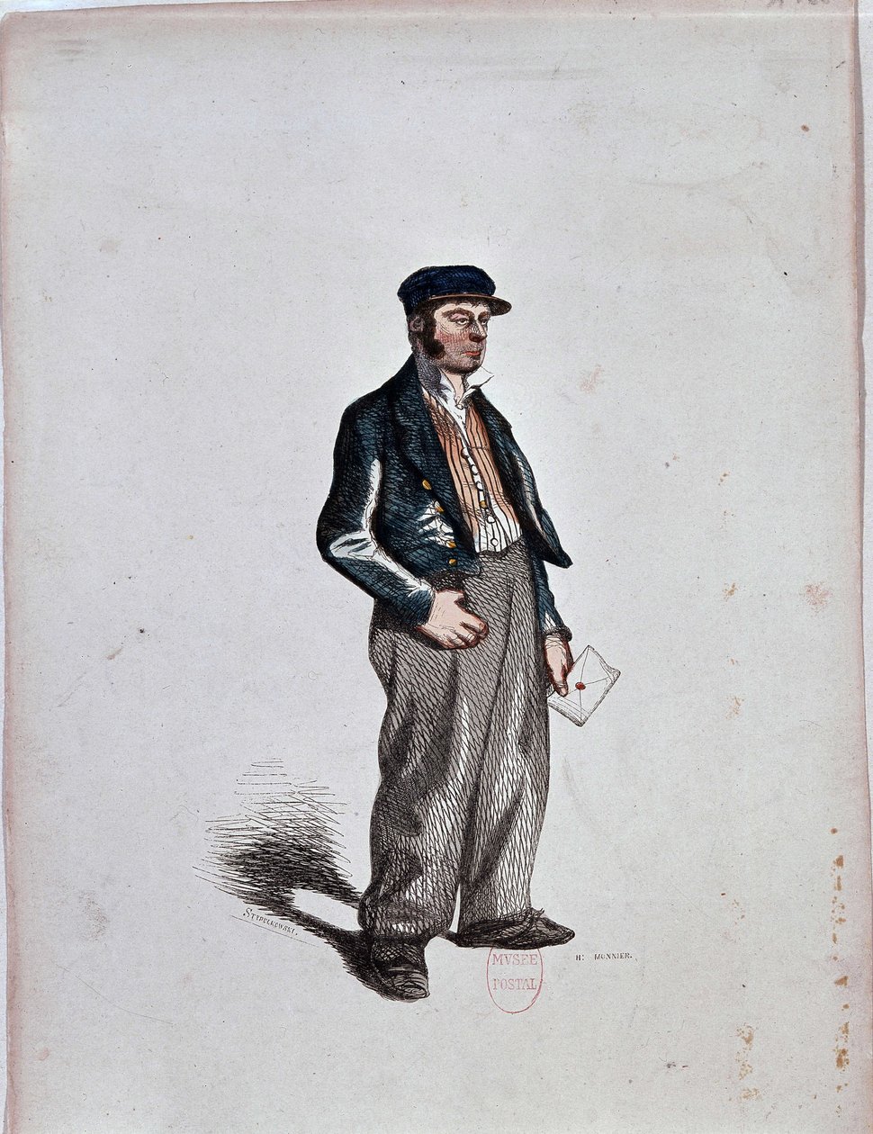 The Commissionaire (Factor) av Henri Monnier, ca. 1850 av Henri Bonaventure Monnier