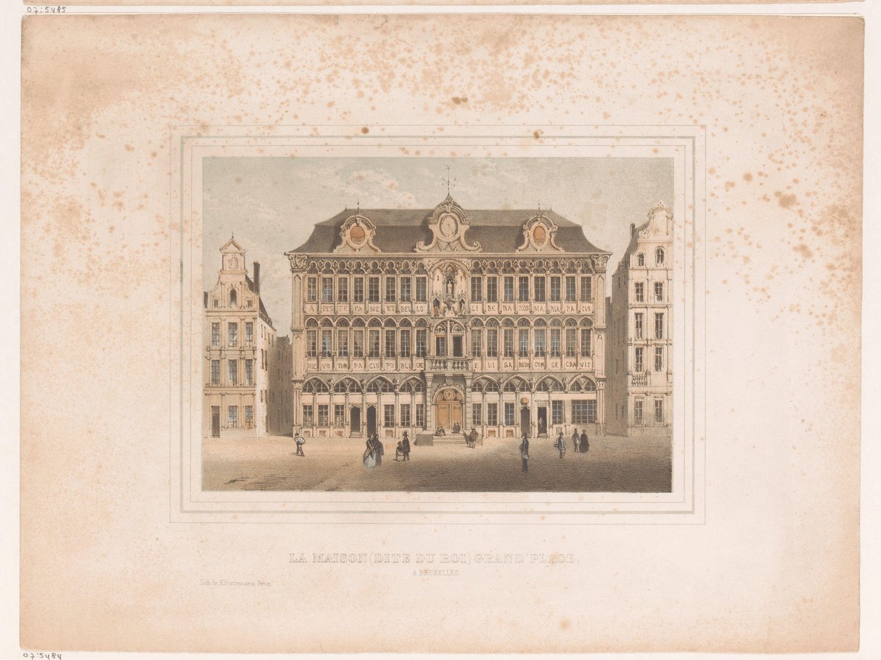 Utsikt over Maison Grand Place i Brussel Huset (kjent som kongens) Grand