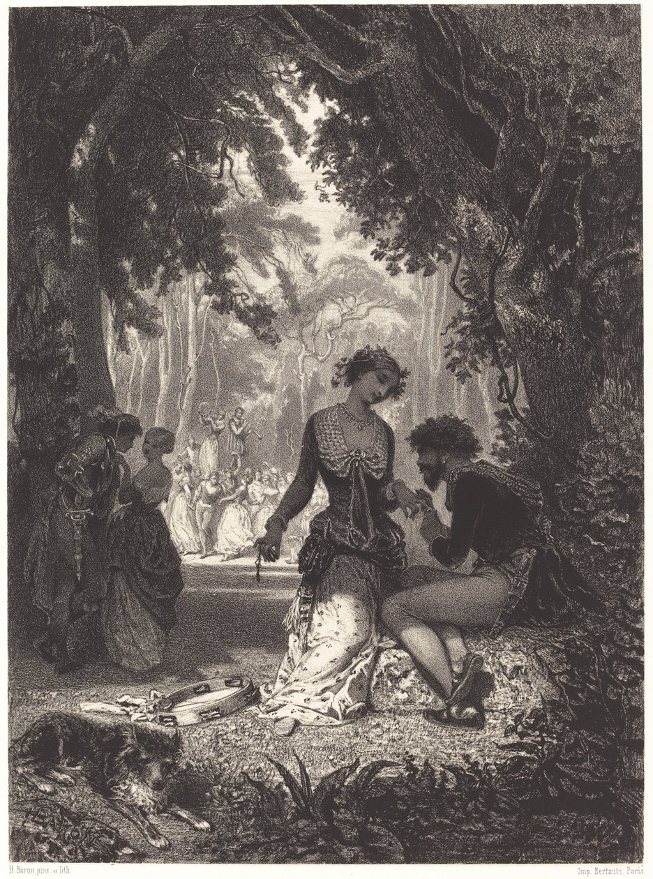 italienske dansere av Henri Charles Antoine Baron