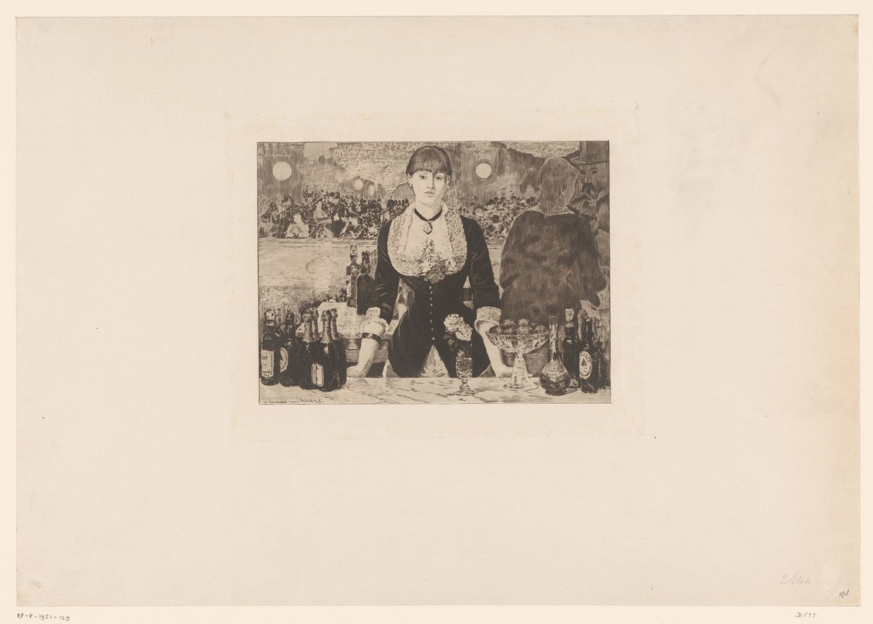 Bar i Folies-Bergere av Henri Charles Guérard