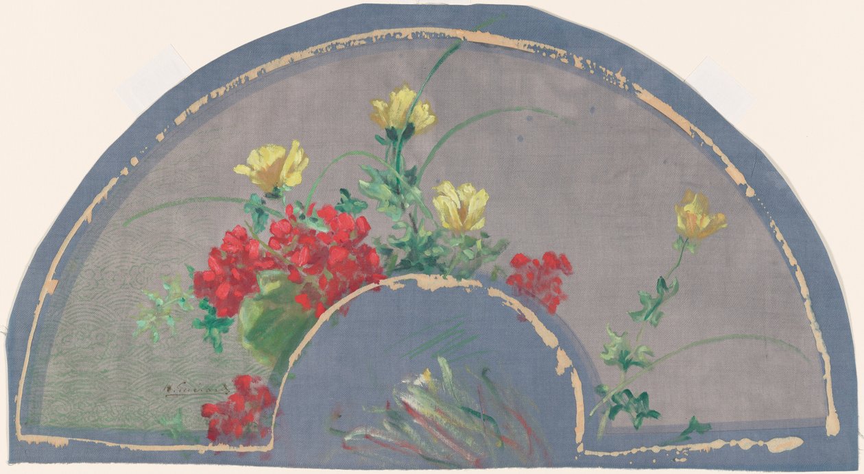 Vifte med valmuer av Henri Charles Guérard