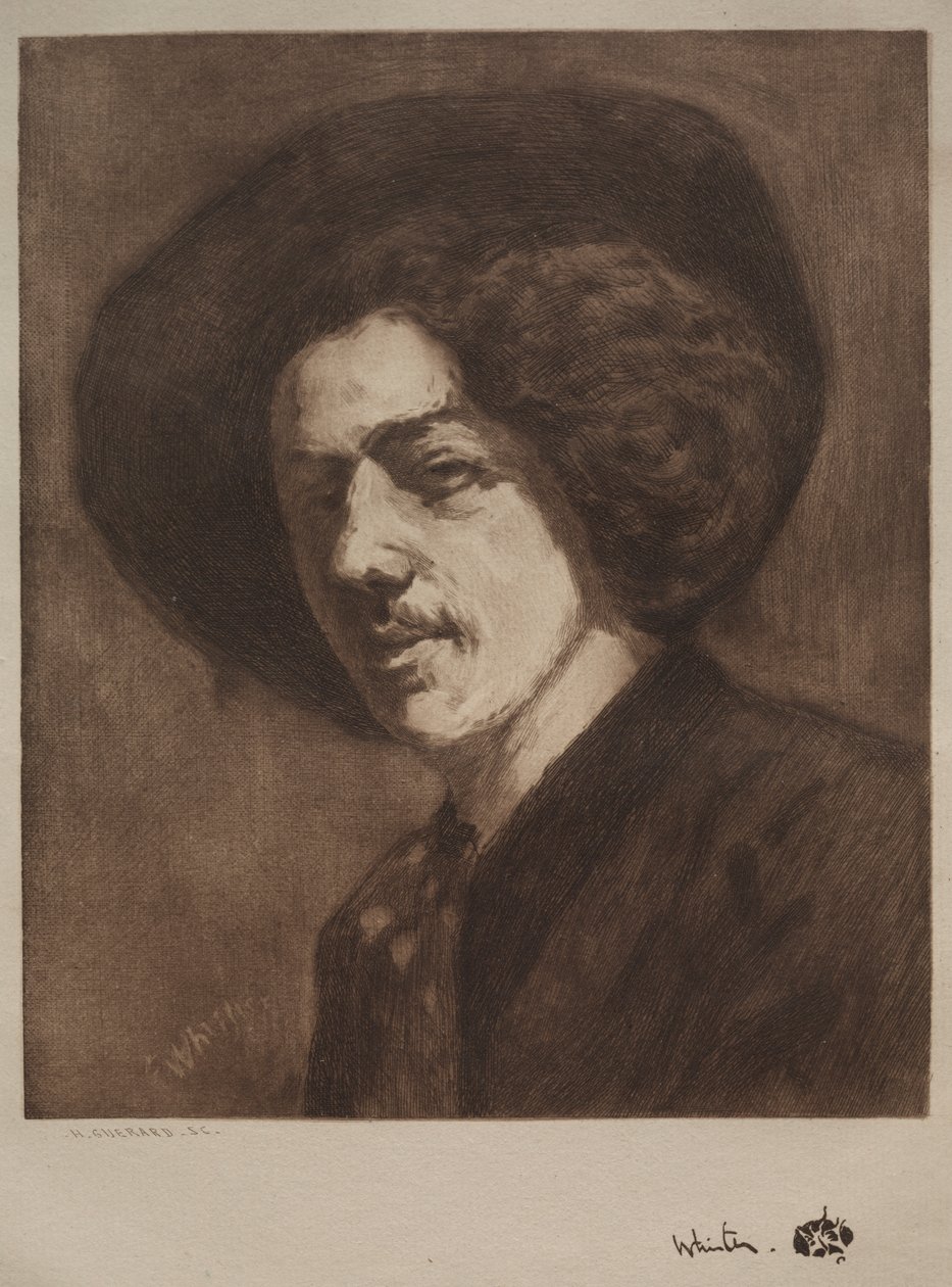 James McNeill Whistler av Henri Charles Guérard