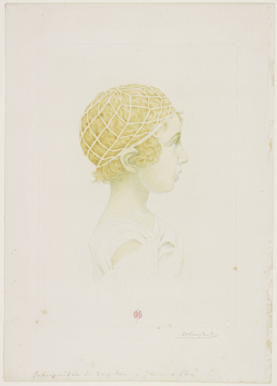 Portrett av Jean Raimond Guérard, ca. 1890 (tørrpunkt i farger) av Henri Charles Guérard