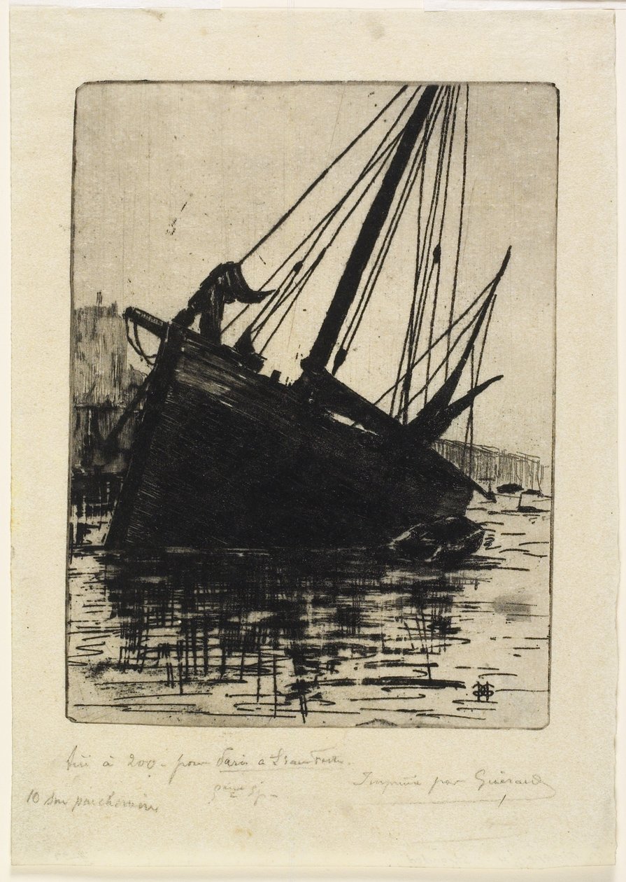 Strandet, ca. 1888 av Henri Charles Guérard
