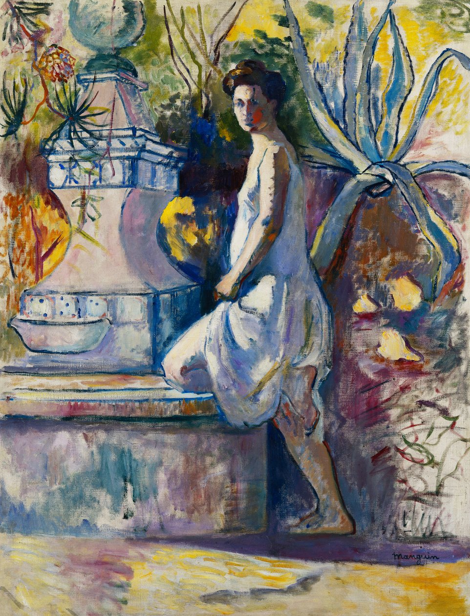 Joan ved fontenen, Villa Demiere av Henri Charles Manguin