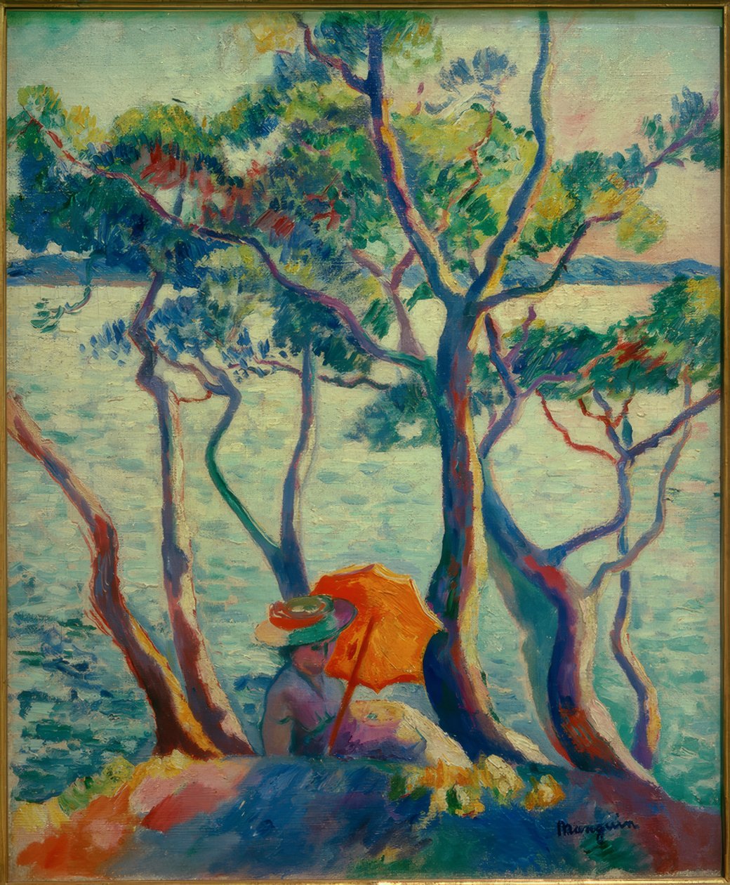 Jeanne med parasollen, Horsewoman av Henri Charles Manguin