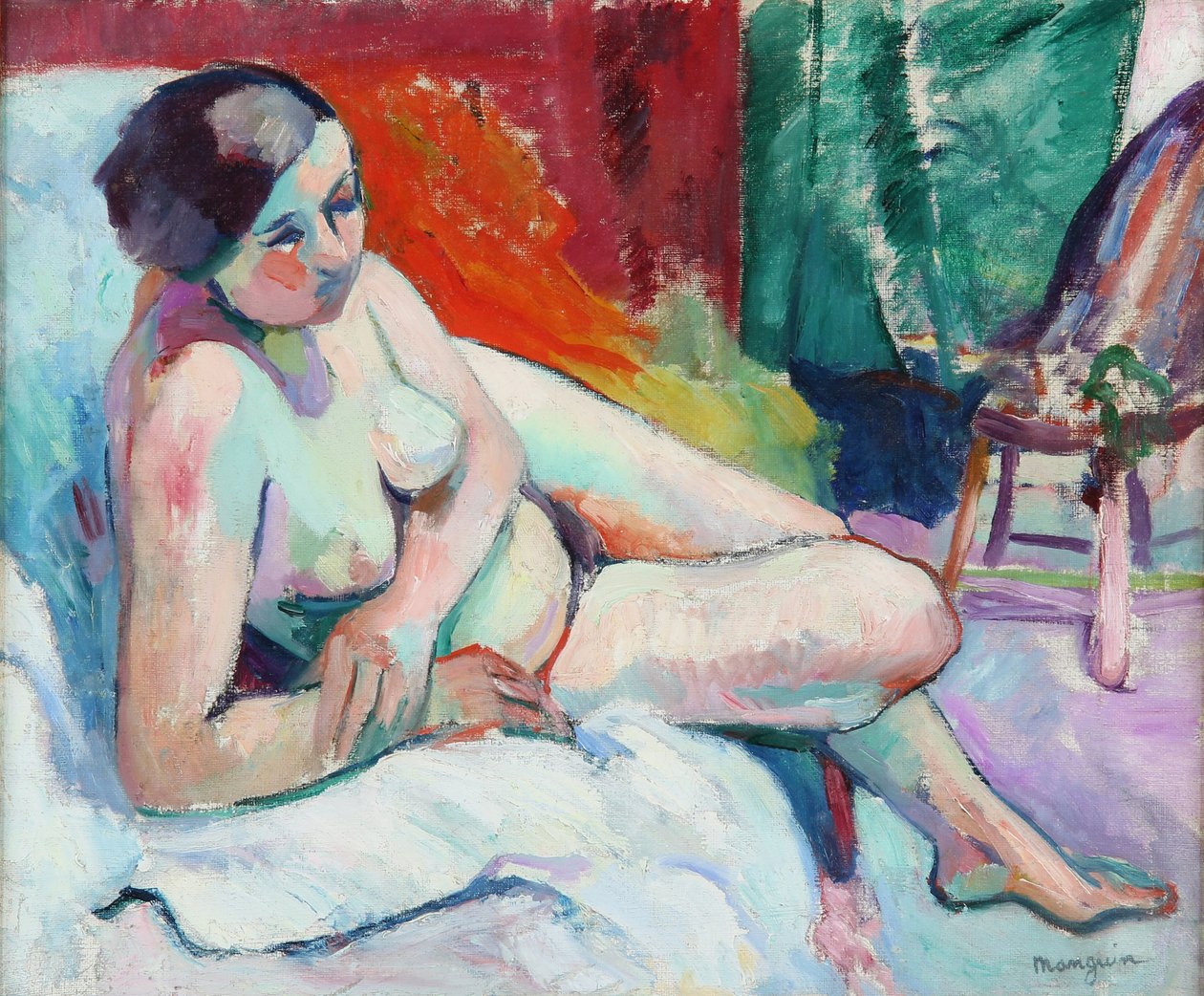Sigøyneren i studio, 1906. av Henri Charles Manguin