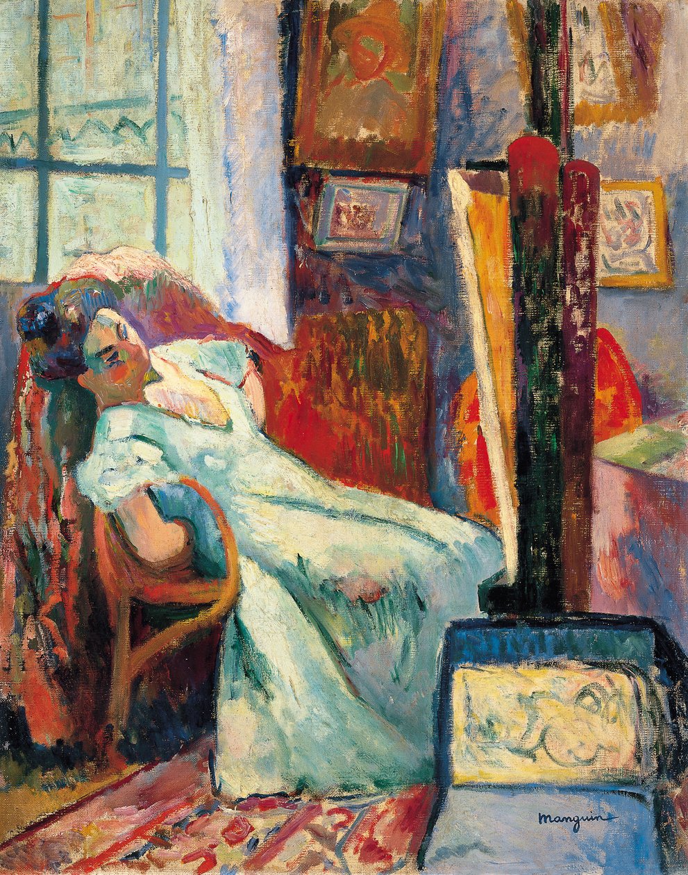Model Resting, 1905 av Henri Charles Manguin