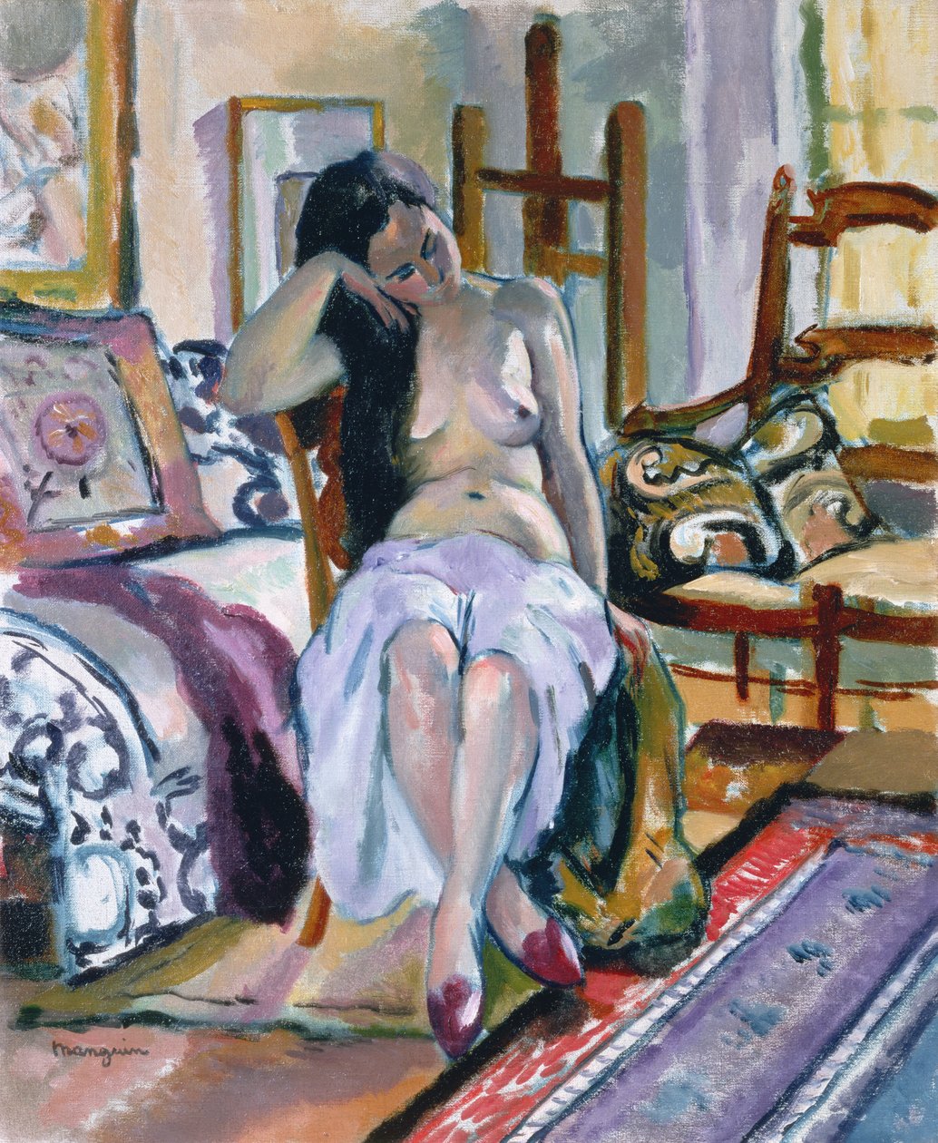 Naken i et interiør av Henri Charles Manguin