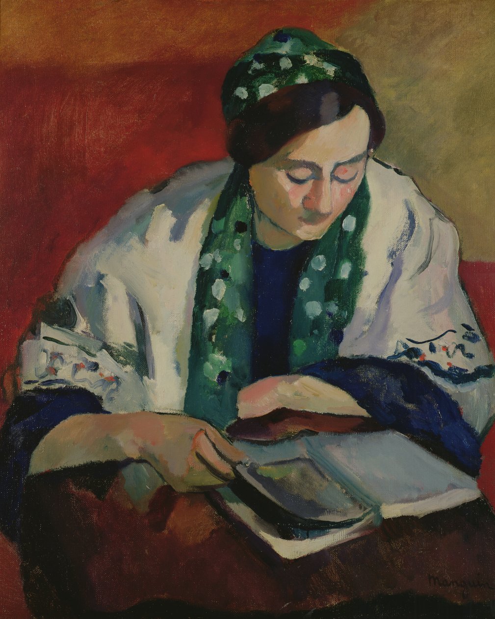 Leseren i den grønne panseret av Henri Charles Manguin