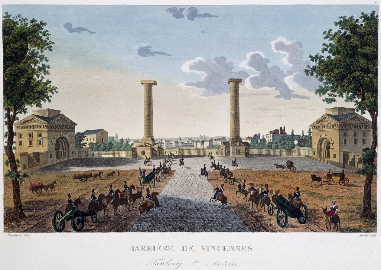 Barrieren til Vincennes - i "" Utsikt over Paris av Henri Courvoisier Voisin