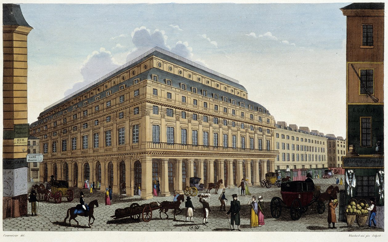 Det franske teateret. Gravering av Courvoisier av Henri Courvoisier Voisin