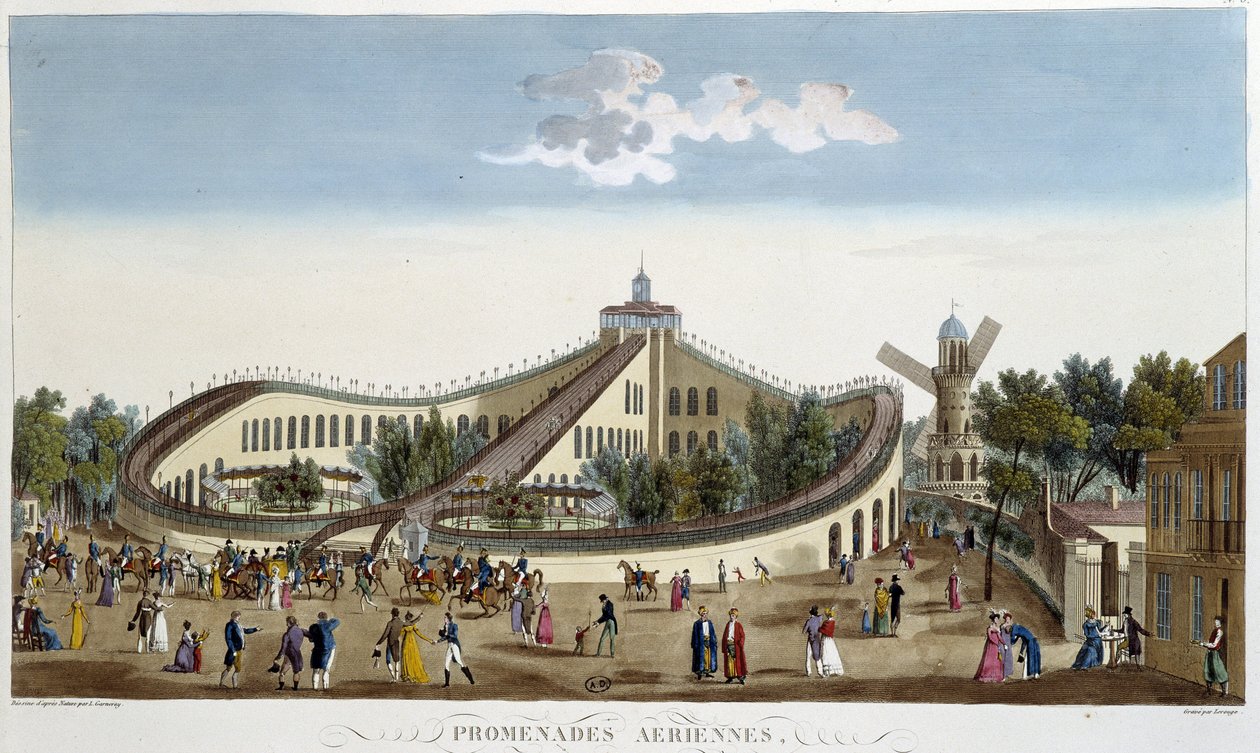Luftvandringer, fest til ære for Ludvig XVIII 2. august av Henri Courvoisier Voisin