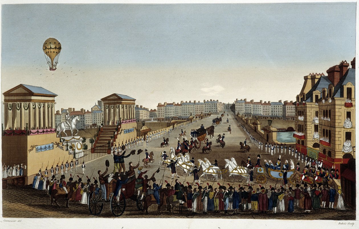 Hans Majestet Louis XVIIIs inngang til Paris av Henri Courvoisier-Voisin
