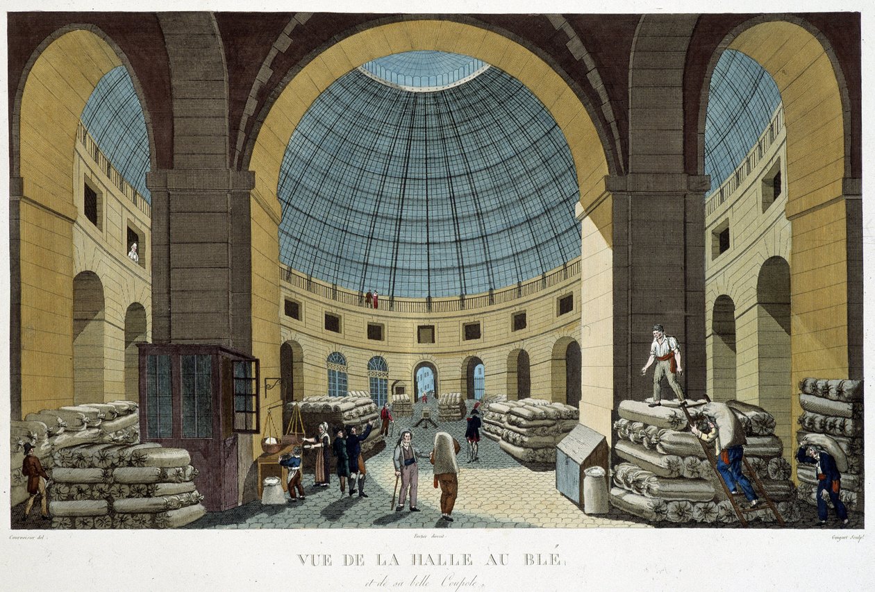 Halle au Blé - i "" Views of Paris" av Courvoisier av Henri Courvoisier Voisin