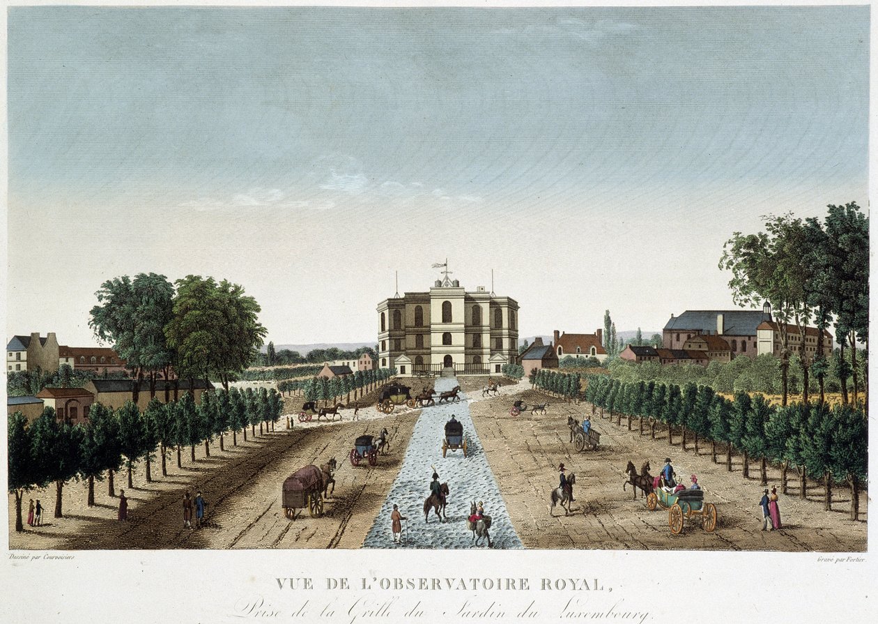 Utsikt over Royal Observatory - i "" Vues de Paris"" av Courvoisier av Henri Courvoisier Voisin