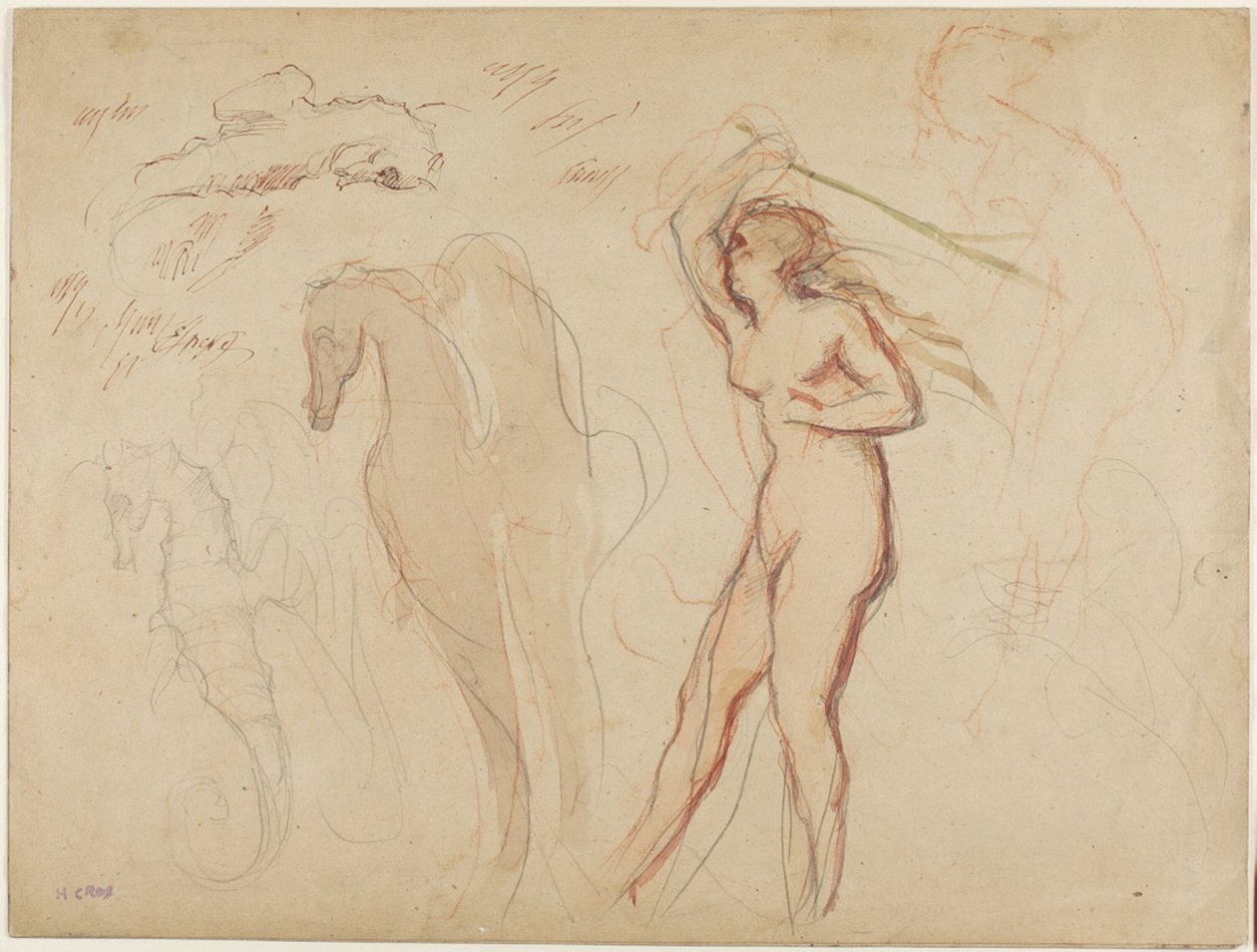 Studieark av Henri Cros