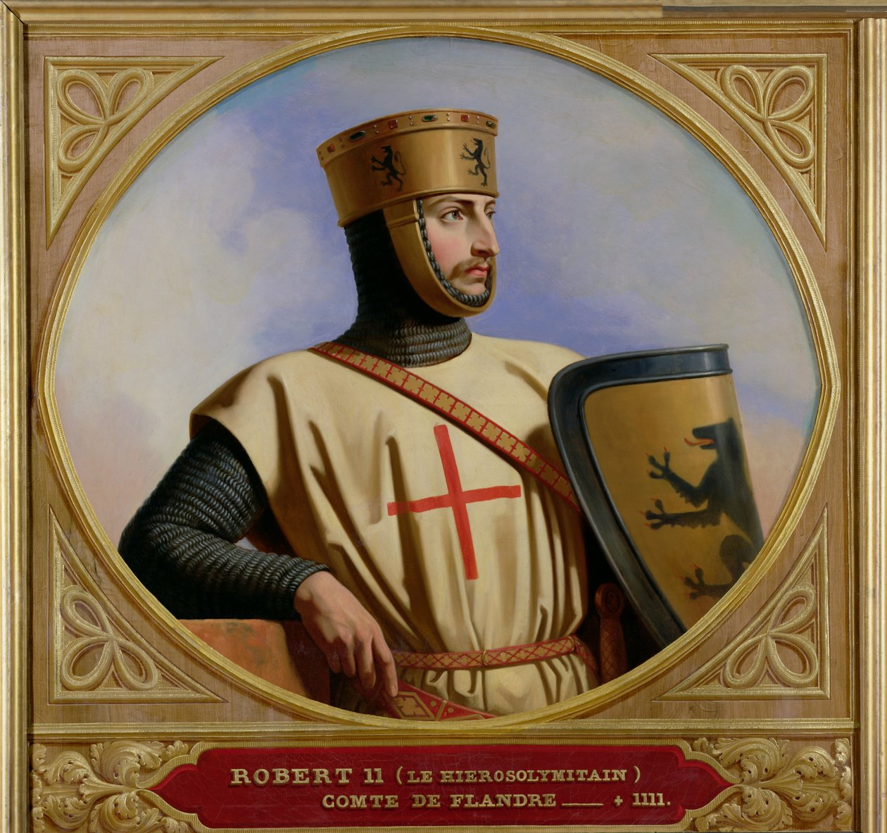 Robert II le Jerusalem, greve av Flandern (d.1111) 1843 av Henri Decaisne