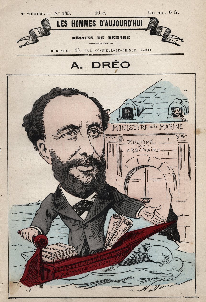 Tegneserie av Amaury Dreo 1829-1882 fra 