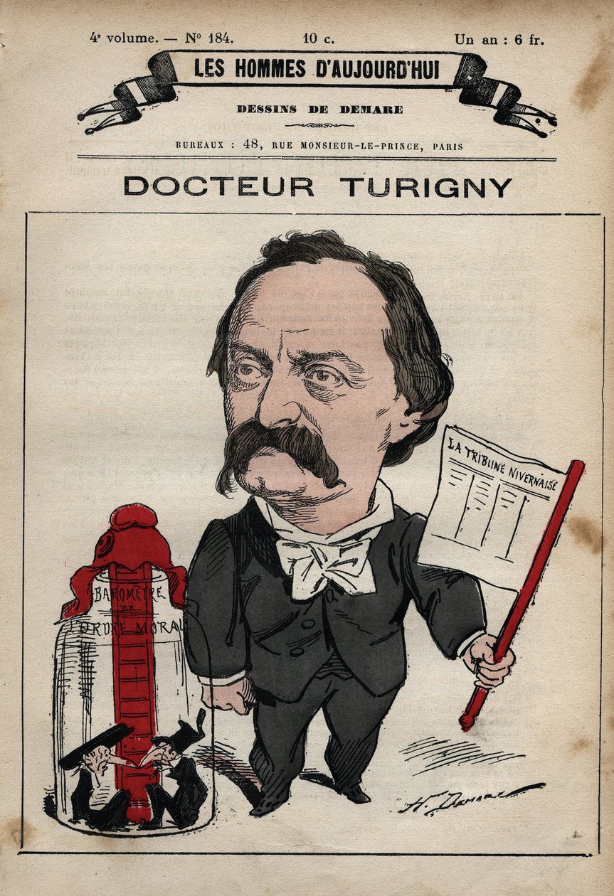 Tegneserie av Jean Prosper Turigny 1822-1905 fra 