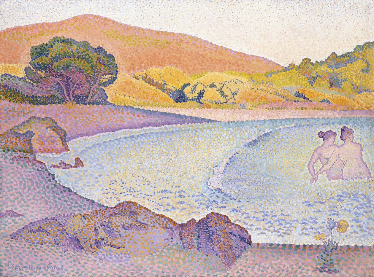 Badende, ca. 1892-95 av Henri Edmond Cross