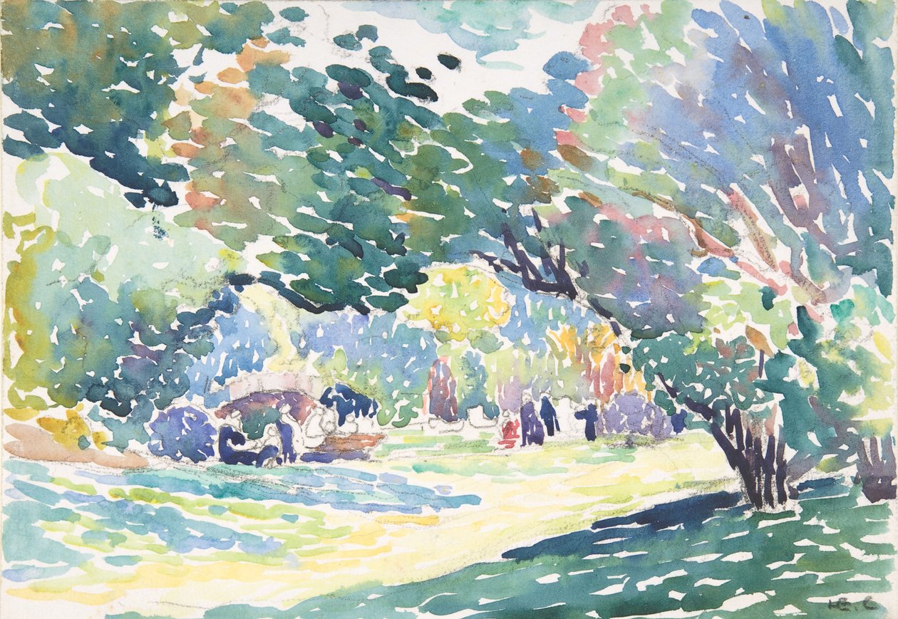Landskap, ca. 1904 av Henri Edmond Cross