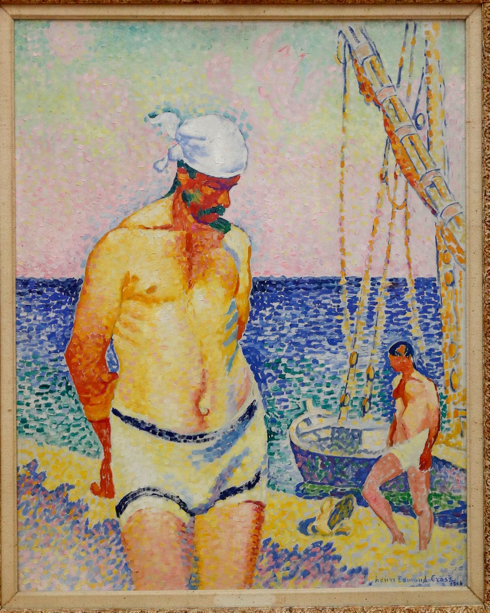 Le Lesteur, 1908 av Henri Edmond Cross
