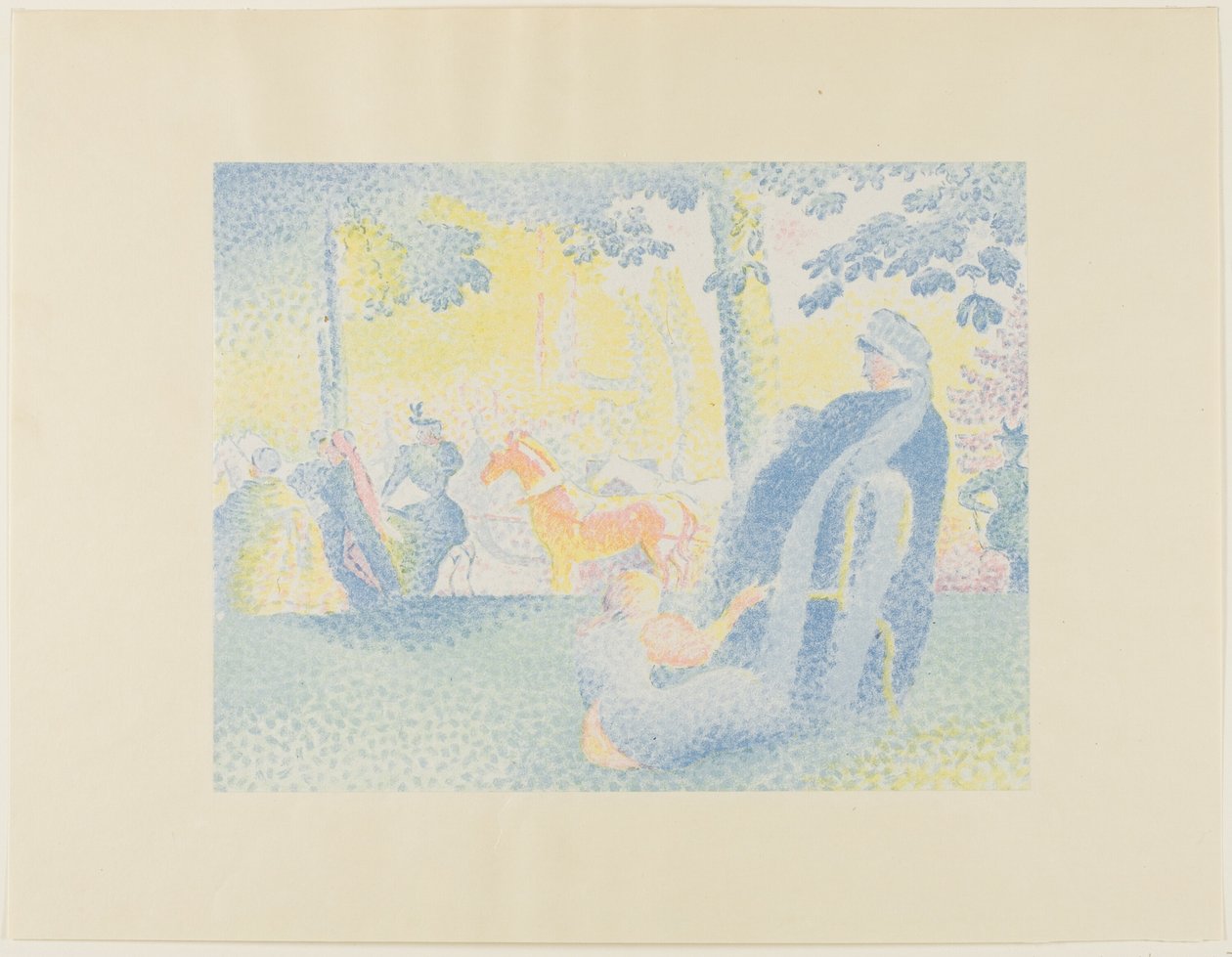 Champs Elysees av Henri Edmond Cross