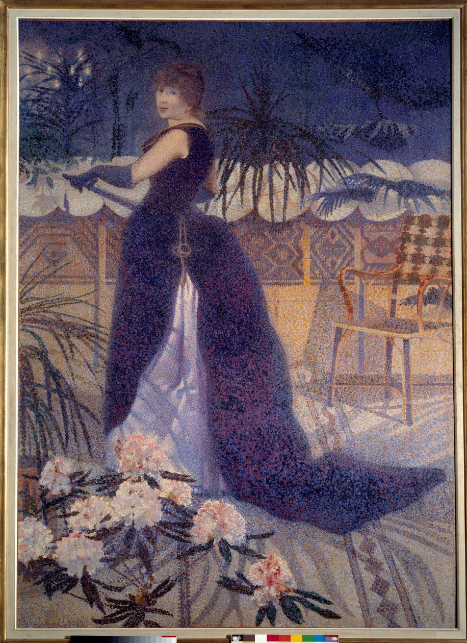 Fru Hector Frankrike (1849-1933). Maleri av Henri Delacroix Dit Cross (Henri Edmond Cross) (1856 - 1910) av Henri Edmond Cross