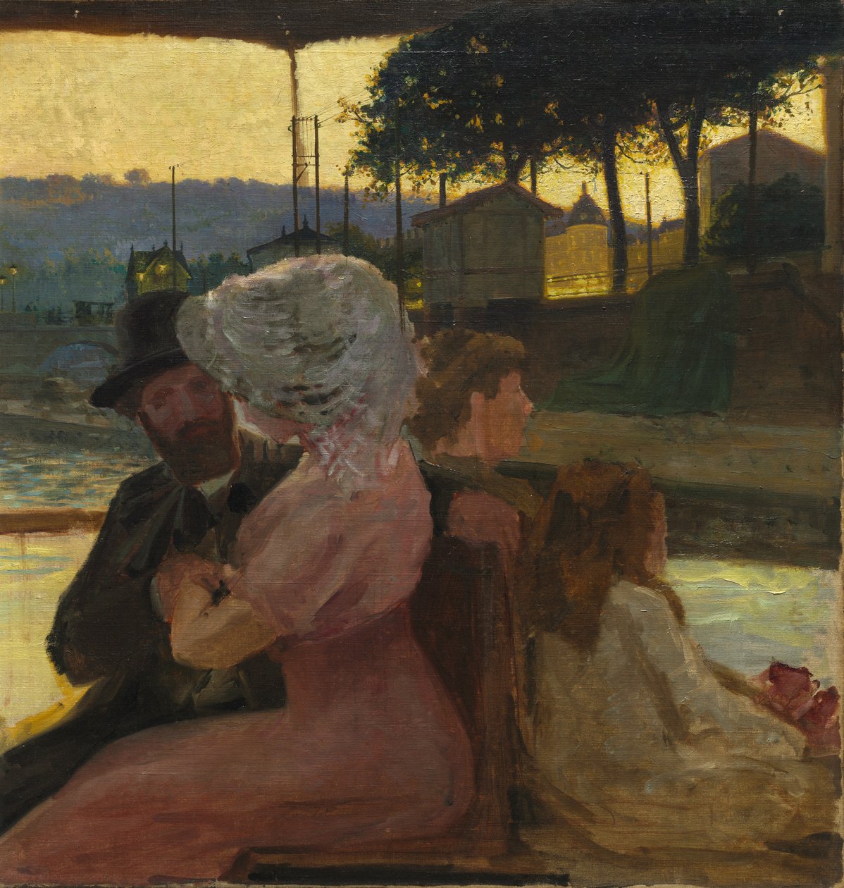 På elven, ca. 1900. av Henri Edmond Cross