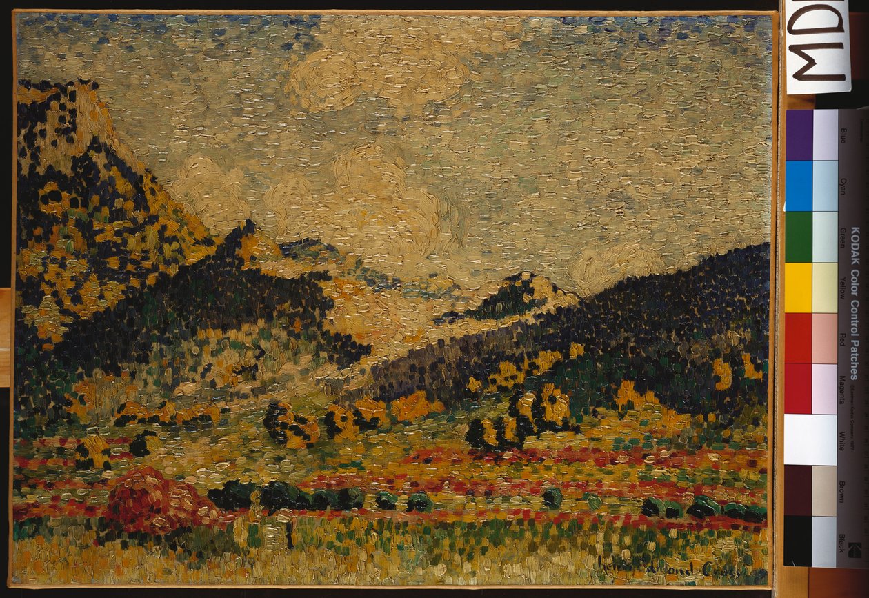 Studie for "The Small Mauresian Mountains", 1909 av Henri Edmond Cross